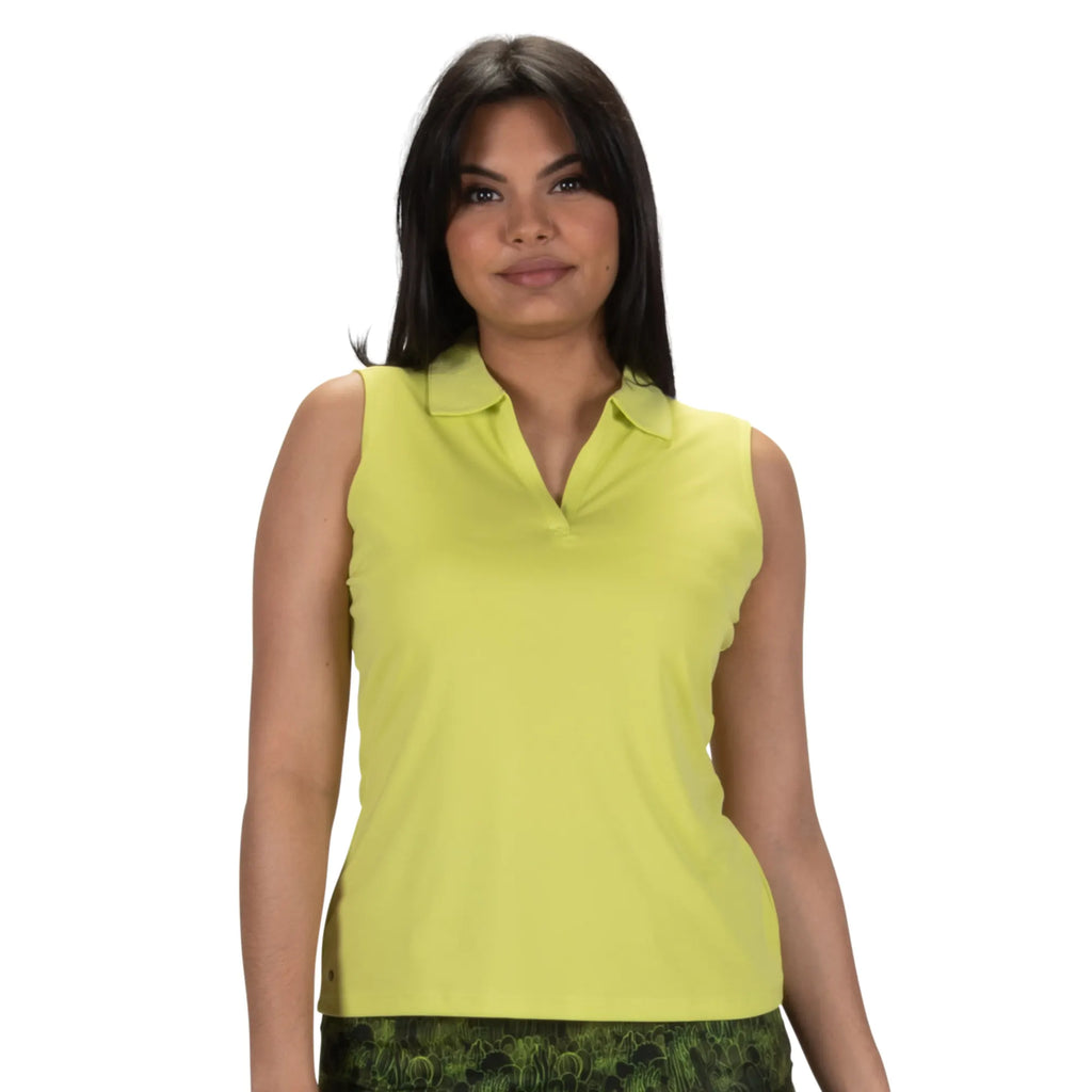 Nancy Lopez  Legacy Sleeveless Polo Cacti