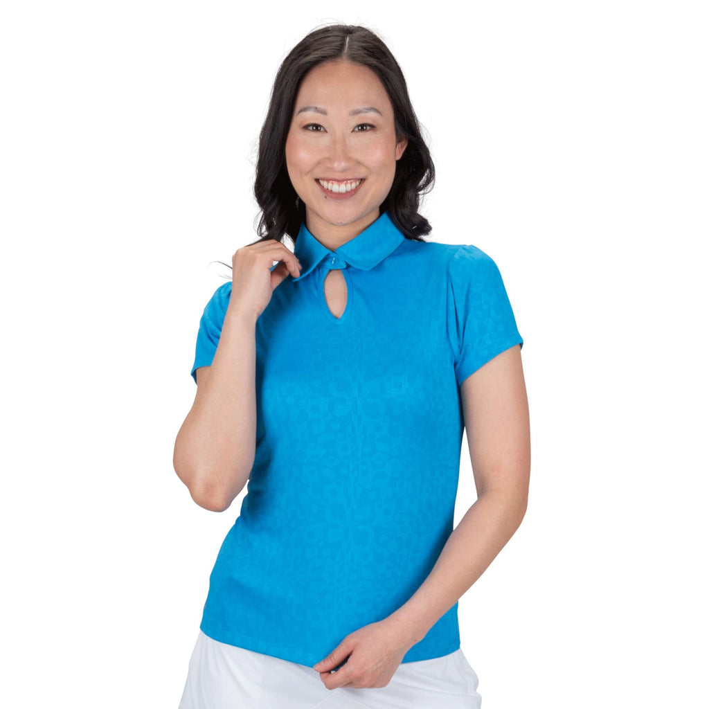 Nancy Lopez  Swagger Short Sleeve Polo Aster