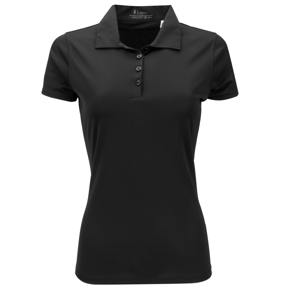 Nancy Lopez Golf Legacy Short Sleeve Polo Plus - Black