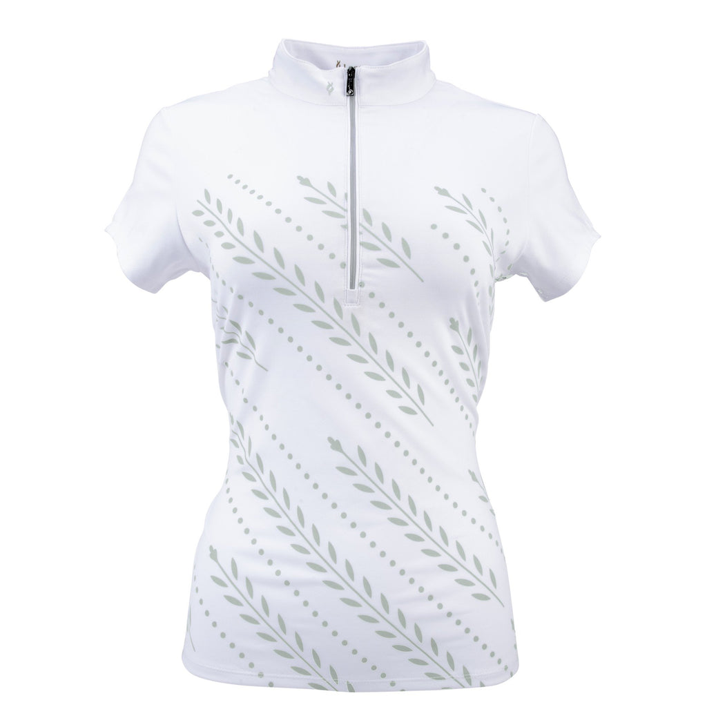 Carefree Short Sleeve Polo White/Silver
