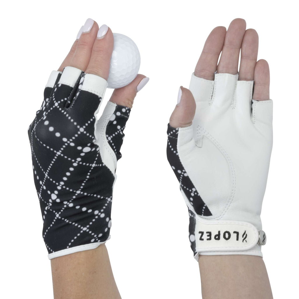 Nancy Lopez Half Finger Juicy Plaid Glove Right Hand / Medium