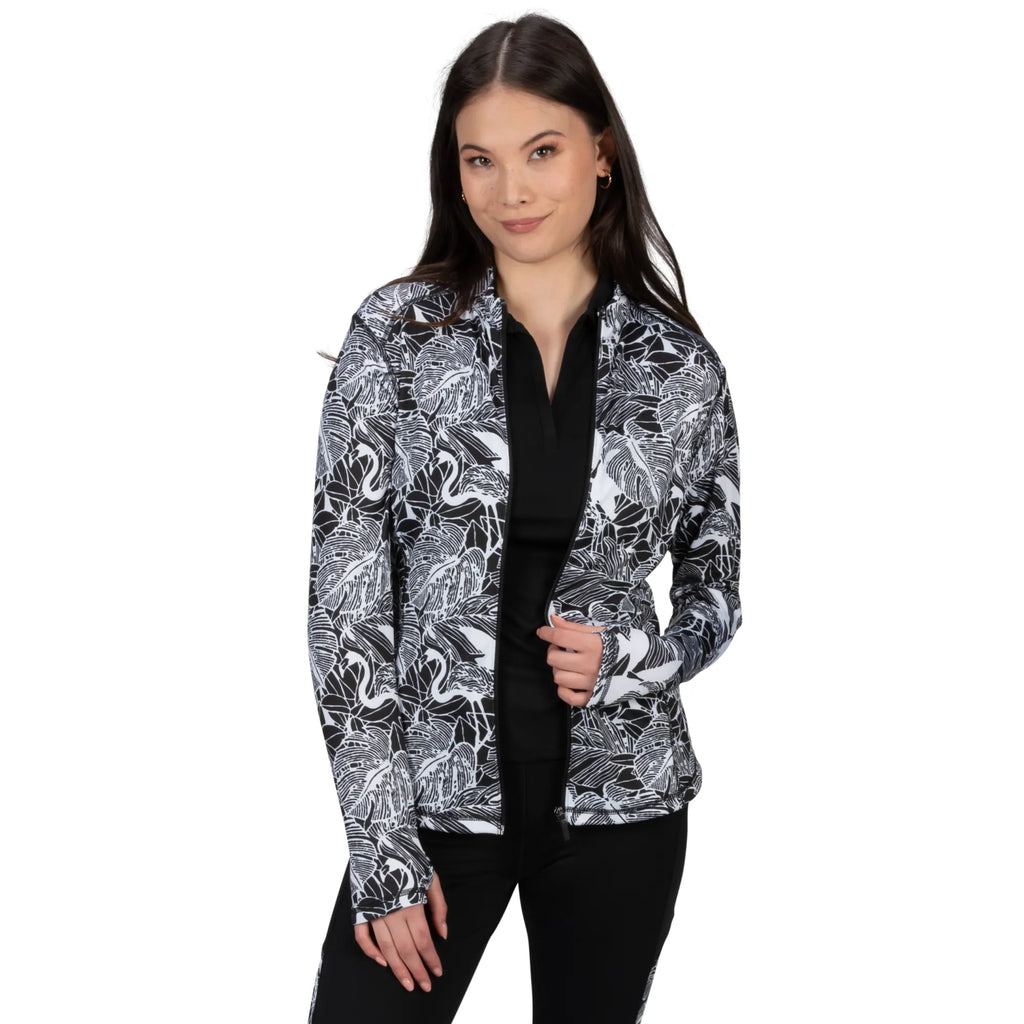 Nancy Lopez  Jazzy Jacket Black Multi (Lush Print)