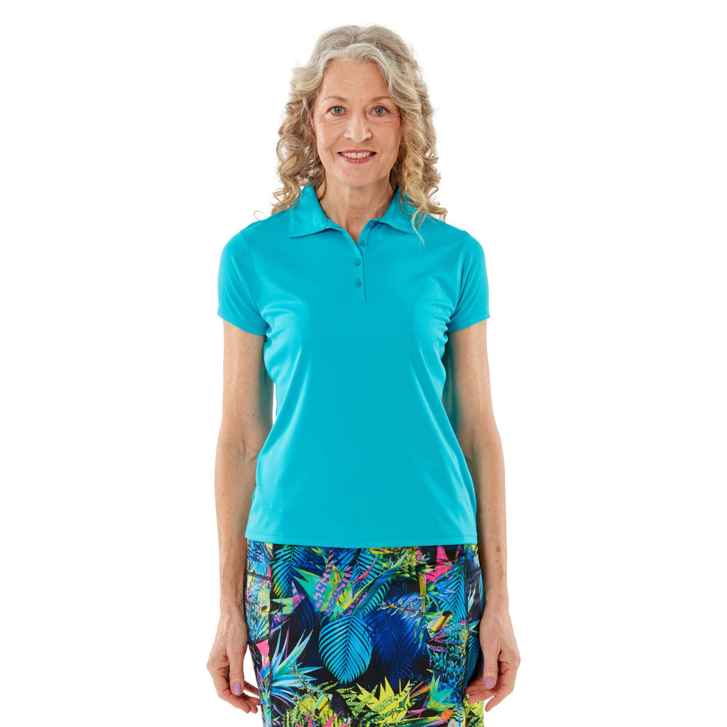 Nancy Lopez Golf Legacy Short Sleeve Polo - Teal